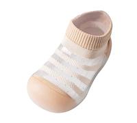 Sole - Tobillera suave de 536 meses, a rayas, de goma, transpirable, para verano, bebé, bebé, 6 meses (café, 2-3 años)