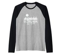 Soledad Entre los árboles Camiseta Manga Raglan