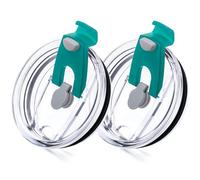 Soledea Tapa de vaso de 20 onzas, tapas de repuesto compatibles con vaso Yeti de 16/20/25 onzas, taza de 24 onzas y Lowball 2.0 Rambler de 10 onzas, paquete de 2 tapas de viaje a prueba de derrames
