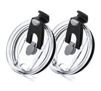 Soledea Tapas de repuesto de 20 onzas para vasos Yeti, paquete de 2 tapas a prueba de derrames compatibles con vasos Yeti, Sunwill, BJPKPK, WETOWETO, CIVAGO, DOMICARE, MEZMUT, ECOMOZZ de 20 onzas