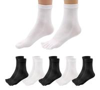 Soleeya 5 Pares Calcetines Dedos Mujer EU 35-40 Calcetines Dedos Algodon Calcetines Separadores de Dedos Deportes | Calcetines 5 Dedos de Pies Mujer