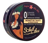 Soleil des Isles | Grasa de ordeño de Monoï de Tahití + Rea - Acelerador de bronceado - Impermeable - Perfume de las Islas - Fabricado en Francia