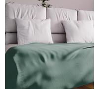 Soleil d'ocre ADELE Colcha, Verde, 180 x 220 cm