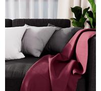 Soleil d'ocre ADELE Tartan Manta, Rosa (Frambuesa), 140 x 200 cm