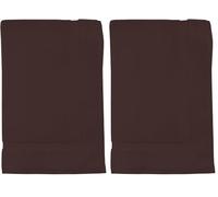 Soleil d'ocre Alfombra de baño de algodón 800 gr/m2 Lagune, Marrón, 50 x 80 cm (Paquete de 2)