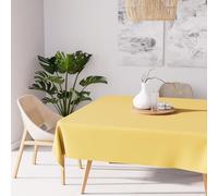 Soleil d'ocre Mantel Antimanchas Alix Cuadrado, Amarillo, 180 x 180 cm