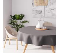 Soleil d'ocre, Alix Mantel Redondo Antimanchas, Poliéster, Gris, Diámetro 180 cm