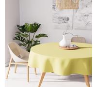 Soleil d'ocre Mantel Antimanchas Alix Redondo, Verde (Verde Limón), Diametre 180 cm