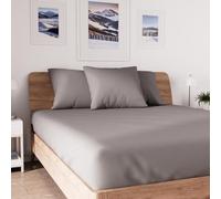 Soleil d'ocre Bajera ajustable de algodón, Gris, 160 x 200 cm