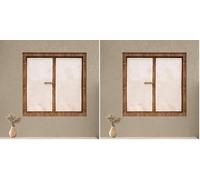 Soleil d'ocre Celia, Par de visillos, 45 x 90 cm, Blanco (Paquete de 2)