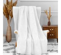 Soleil d'ocre COCOCOONING Plaid Microfibra, Beige (Crudo), 120 x 160 cm