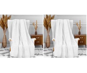 Soleil d'ocre COCOCOONING Plaid Microfibra, Beige (Crudo), 120 x 160 cm (Paquete de 2)