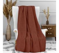 Soleil d'ocre COCOCOONING Plaid Microfibra, Rojo (Ladrillo), 120 x 160 cm
