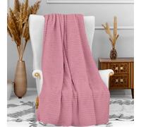 Soleil d'ocre COCOCOONING Plaid Microfibra, Rosa, 120 x 160 cm