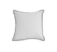 Soleil d'ocre, Cojín de algodón lavado 40x40 cm SPIRIT white