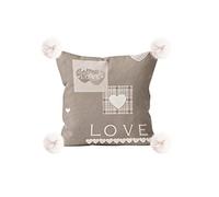 Soleil d'ocre Cojín Estampado en Polar Microfibra 45X45 cm Love
