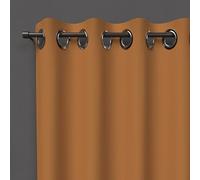 Soleil d'ocre Cortina con Ojales Blackout, Amarillo (Ocre), 140 x 250 cm