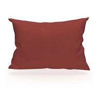 Soleil d'ocre Funda de almohada de algodón 57 hilos, Rojo (Ladrillo), 50 x 70 cm