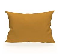 Soleil d'ocre Funda de almohada de algodón 57 hilos, Amarillo (Mostaza), 50 x 70 cm