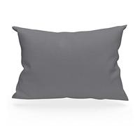 Soleil d'ocre Funda de almohada de algodón 57 hilos, Gris, 45 x 135 cm