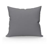 Soleil d'ocre Funda de almohada de algodón 57 hilos, Gris, 63 x 63 cm