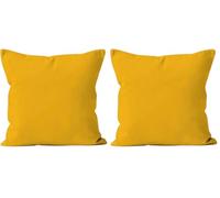 Soleil d'ocre Funda de Cojín Alix, Amarillo, 60 x 60 cm (Paquete de 2)
