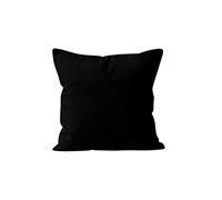 Soleil d'ocre Funda de Cojín Alix, Negro, 60 x 60 cm