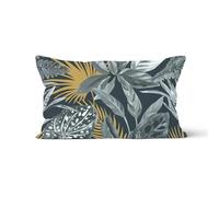 Soleil d'ocre Funda de cojín TROPIC de terciopelo, 32 x 50 cm