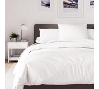 Soleil d'ocre Percale, Funda nórdica de polialgodón, 280 x 240 cm, Blanco