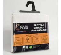 Soleil d'ocre, Funda Protector de Almohada Algodón 50 x 70 cm Muletón Impermeable