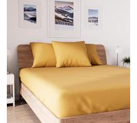 Soleil d'ocre Bajera ajustable de algodón, Amarillo, 90 x 190 cm