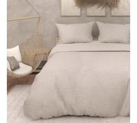 SOLEIL D'OCRE Juego de Funda nórdica de Microfibra 3D 240x220 cm Lino Maya