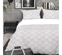 SOLEIL D'OCRE Juego de Funda nórdica de Microfibra 3D 260x240 cm Laya Gris