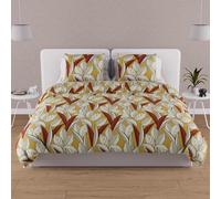 Soleil d'ocre TOGO Set funda nórdica algodón 57 hilos, Amarillo (Mostaza), 220 x 240 cm