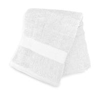 Soleil d'ocre Toalla de baño de algodón 500 gr/m2 Lagune, 70 x 130 cm, Blanco