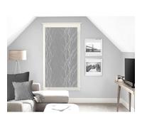Soleil d'ocre Visillo para Ventana Liane, Gris, 60 x 120 cm