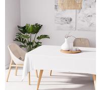 Soleil d'ocre Mantel Antimanchas Alix Rectángular, Blanco, 140 x 240 cm