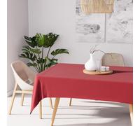 Soleil d'ocre Mantel Antimanchas Alix Rectángular, Rojo, 140 x 300 cm