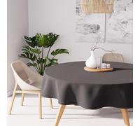 Soleil d'ocre Mantel Antimanchas Alix Redondo, Gris (Antracita), Diametre 180 cm