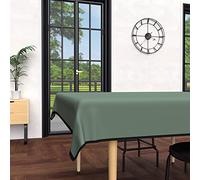 Soleil d'ocre Mantel Boheme Antimanchas de Microfibra Lavada, Rectangular, Verde (Kaki), 140 x 240 cm