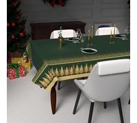 Soleil d'ocre, Mantel Festivo Estampado Antimanchas Rectangular 140x300 cm FORET