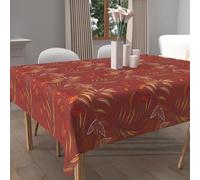 Soleil d'ocre, Mantel Impreso Antimanchas Cuadrado 180x180 cm Flores