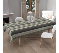 Soleil d'ocre, Mantel Impreso Antimanchas rectángulo 140x240 cm BAYADERES Caqui