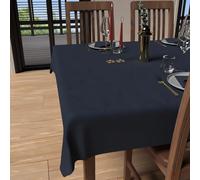 Soleil d'ocre Mantel Luxury Cuadrado Antimancha, Rectangular, Azul, 150 x 250 cm