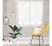 Soleil d'ocre Par de Visillos para Ventana Osaka, Blanco, 60 x 160 cm