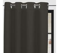 Soleil d'ocre PANAMA Cortina con ojales puro algodón, Beige (Topo), 135 x 250 cm