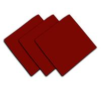 Soleil d'ocre Set de 3 toallas de algodón 45x45 cm Panama, Rojo