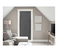 Soleil d'ocre Panama Visillo para Puerta Ventana Antracita Algodón Gris 70 x 200 cm