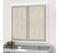 Soleil d'ocre Par de Visillos Lino, Beige (Crudo), 45 x 90 cm