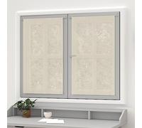 Soleil d'ocre Par de Visillos Lino, Beige (Crudo), 60 x 90 cm